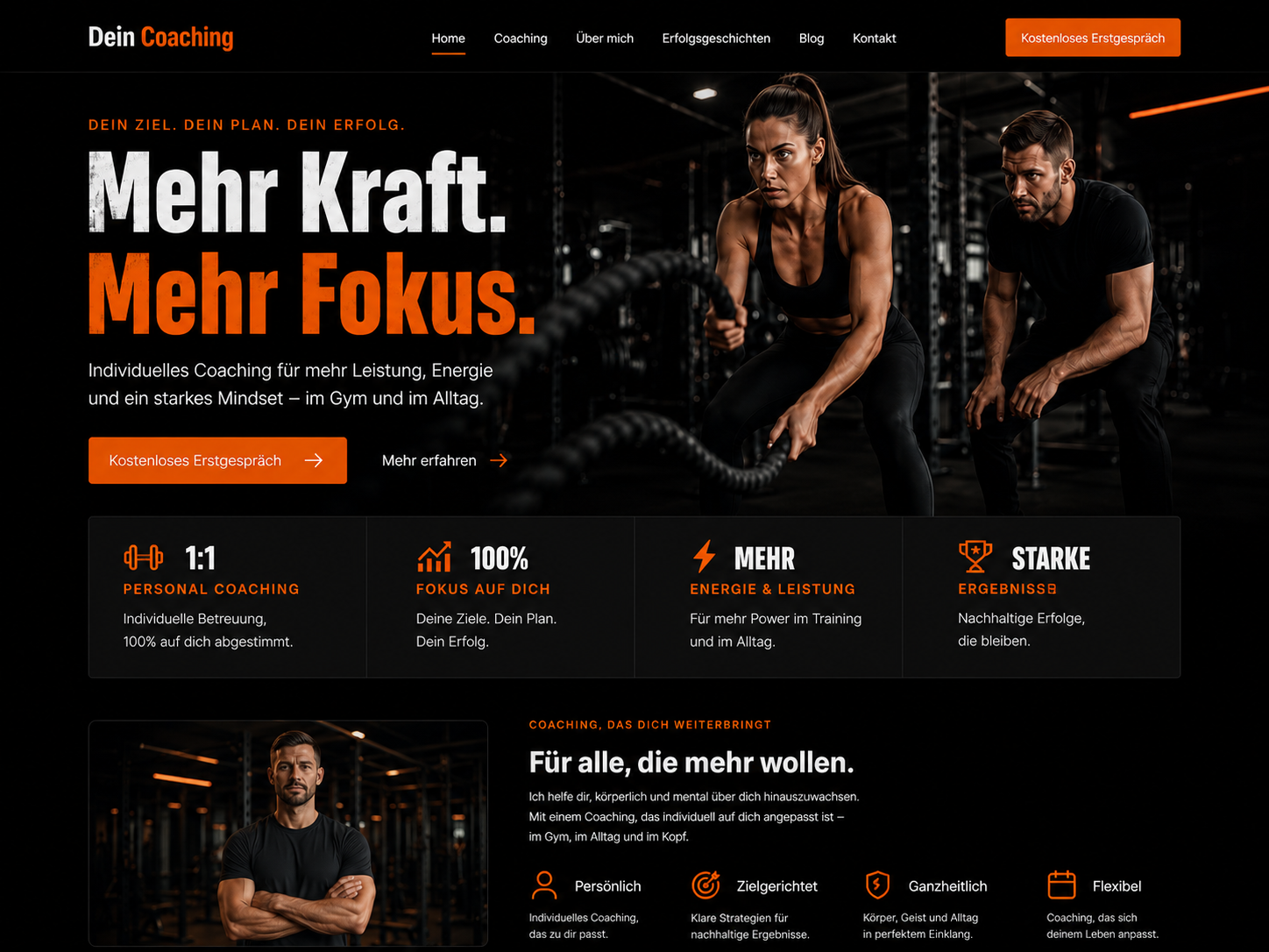 Fitness & Coaching Website